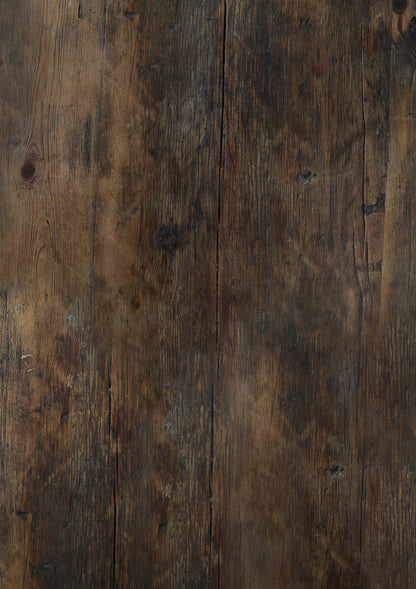 A close-up image of a dark, old wood photography backdrop with visible grain and natural patterns.