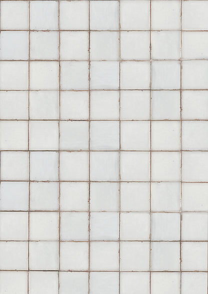A white tile effect photography backdrop with a subtle gray grid lines texture.
