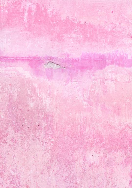 A pink rendered wall effect photography backdrop with plaster holes and contrasting shadows.