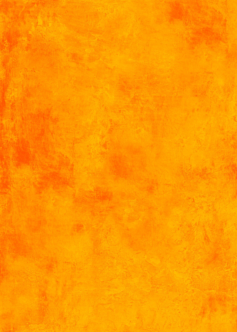 A bright orange hand-painted effect photography backdrop with a textured finish.