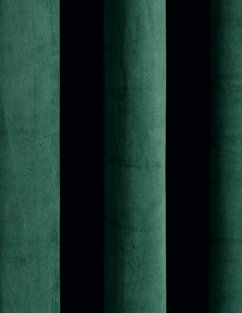 close up of a green velvet curtain-effect vinyl photography backdrop.